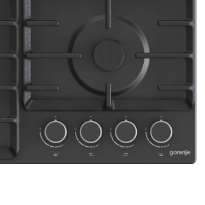 Варильна поверхня Gorenje газова, 60см, чавун, чорний №9