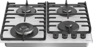 Варочная поверхность Gorenje газовая на стекле, 60см, чугун, белый №6