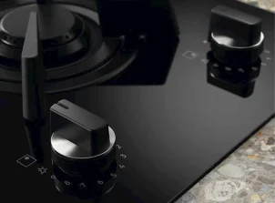 Варочная поверхность Electrolux комбинированная (2 газ + 2 инд), 60см, расширенная зона, чугун, черный №5