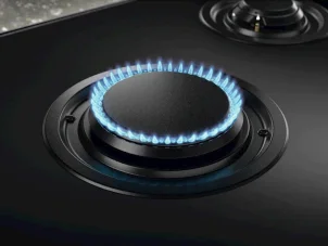 Варочная поверхность Electrolux комбинированная (2 газ + 2 инд), 60см, расширенная зона, чугун, черный №6