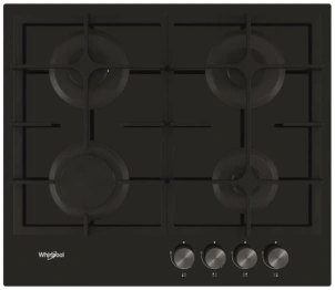 Варочная поверхность Whirlpool газовая на стекле, 60см, чугун, турбо-конфорка, черный №2
