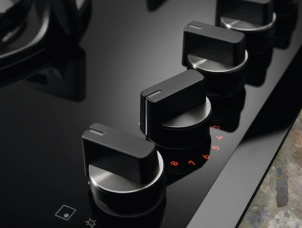 Варочная поверхность Electrolux газовая на стекле, 60см, чугун, электрон. управление, Hob2Hood, черный №11