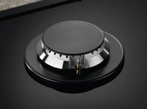 Варочная поверхность Electrolux газовая на стекле, 60см, чугун, черный №5