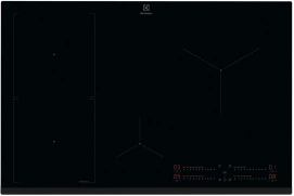 Варочная поверхность Electrolux индукционная, 80см, расширенная зона, датчик кипения, Hob2Hood, черный