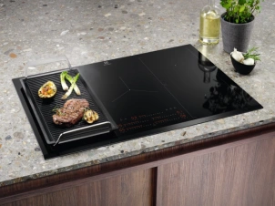 Варочная поверхность Electrolux индукционная, 80см, расширенная зона, Hob2Hood, черный №3