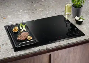 Варочная поверхность Electrolux индукционная, 80см, расширенная зона, датчик кипения, Hob2Hood, черный №7