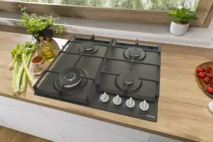 Варочная поверхность Gorenje газовая, 60см, чугун, черный №3
