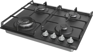 Варочная поверхность Gorenje газовая, 60см, чугун, черный №8