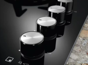 Варочная поверхность Electrolux газовая на стекле, 75см, чугун, черный №7