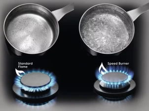 Варочная поверхность Electrolux газовая, 60см, чугун, черный матовый №9