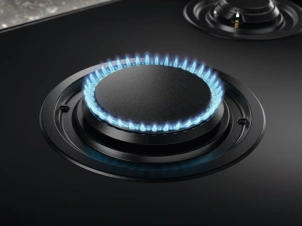Варочная поверхность Electrolux газовая на стекле, 75см, чугун, электрон. управление, Hob2Hood, черный №6