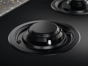 Варочная поверхность Electrolux газовая на стекле, 75см, чугун, электрон. управление, Hob2Hood, черный №7