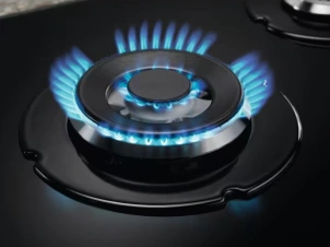 Варочная поверхность Electrolux газовая на стекле, 60см, чугун, черный №6