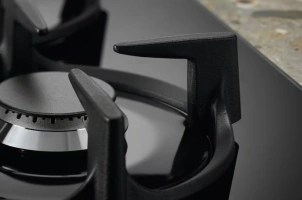 Варочная поверхность Electrolux газовая на стекле, 60см, чугун, черный №10