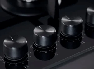 Варочная поверхность Whirlpool газовая на стекле, 60см, чугун, конфорка с двойным рядом пламени, черный №5