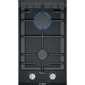 Варильна поверхня Bosch газова на склі, 30см, Доміно, чавун, чорний №2