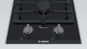 Варильна поверхня Bosch газова на склі, 30см, Доміно, чавун, чорний №5