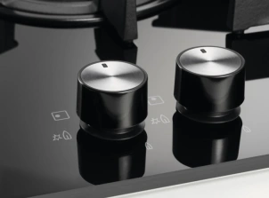 Варочная поверхность Electrolux газовая на стекле, 30см, чугун, Домино, черный №4