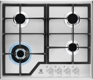 Варильна поверхня Electrolux газова, 60см, чавун, нерж №1