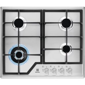 Варильна поверхня Electrolux газова, 60см, чавун, нерж №2