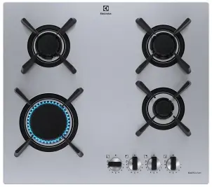 Варочная поверхность Electrolux газовая, 60см, чугун, нерж. №2