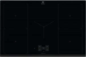 Варочная поверхность Electrolux индукционная, 80см, расширенная зона, датчик кипения, датчик жарки, сенсорный дисплей, Hob2Hood, черный №2
