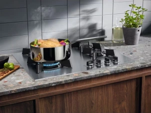 Варочная поверхность Electrolux газовая, 60см, чугун, нерж. №7