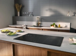 Варочная поверхность Electrolux индукционная, 80см, расширенная зона, датчик кипения, датчик жарки, сенсорный дисплей, Hob2Hood, черный №6