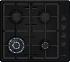 Варочная поверхность Bosch газовая, 60см, чугун, WOK, черный