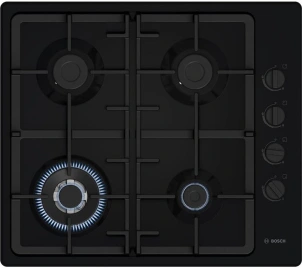 Варочная поверхность Bosch газовая, 60см, чугун, WOK, черный №1