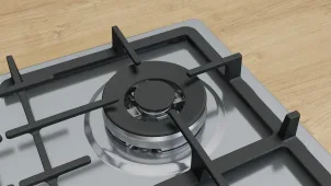 Варильна поверхня Bosch газова, 60см, чавун, WOK, нерж №4