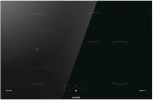 Варильна поверхня Gorenje індукційна, 80см, PowerBoost, TouchControl, поєднання конфорок, чорний №1