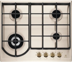 Варочная поверхность Electrolux газовая Rococo, 60см, чугун, шампань.