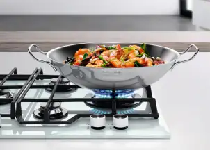 Варочная поверхность Electrolux газовая на стекле, 60см, чугун, белый №9