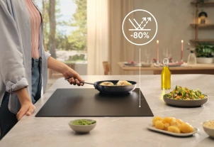 Варильна поверхня Electrolux індукційна, 80см, розширена зона, датчик кипіння, Hob2Hood, чорний матовий №5