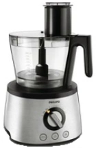 Кухонная машина Philips Avance Collection 1300Вт, чаша-пластик, корпус-металл, насадок-12, металл-черный