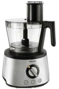 Кухонная машина Philips Avance Collection 1300Вт, чаша-пластик, корпус-металл, насадок-12, металл-черный №1