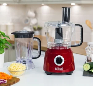 Кухонная машина Russell Hobbs Desire 600Вт, чаша-пластик, корпус-пластик, насадок-9, красный №4