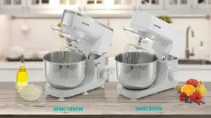 Кухонная машина Gorenje 800Вт, чаша-металл, корпус-металл, насадок-3, белый №9