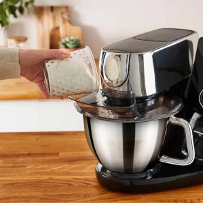 Кухонная машина Tefal I-Coach Touch, 1200Вт, чаша-металл, корпус-металл+пластик, дисплей, насадок-3, подкл. к смартфону, черный №7