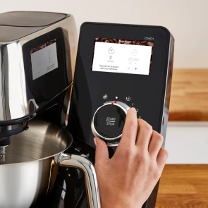 Кухонная машина Tefal I-Coach Touch, 1200Вт, чаша-металл, корпус-металл+пластик, дисплей, насадок-3, подкл. к смартфону, черный №9