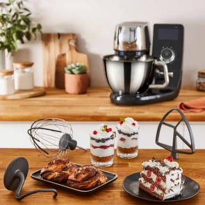 Кухонная машина Tefal I-Coach Touch, 1200Вт, чаша-металл, корпус-металл+пластик, дисплей, насадок-3, подкл. к смартфону, черный №10