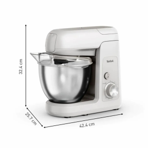 Кухонная машина Tefal Bake Partner 1100Вт, чаша-металл, корпус-пластик, насадок-8, белый №5