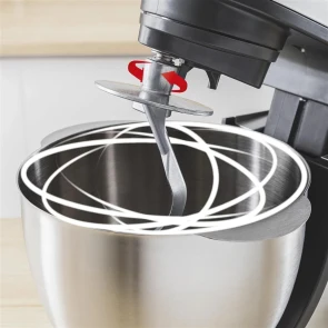 Кухонна машина Tefal Bake Essential 800Вт, чаша-метал, корпус-метал/пластик, насадок-4, чорний №9