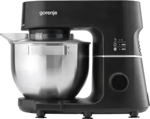 Кухонная машина Gorenje 1000Вт, дисплей, чаша-металл, корпус-метал+пластик, насадок-7, черный №3