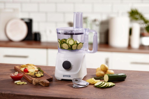 Кухонная машина Gorenje 800Вт, чаша-пластик, корпус-металл/пластик, насадок-6, белый №9