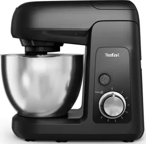 Кухонна машина Tefal Bake Partner 1100Вт, чаша-метал, корпус-пластик, насадок-6, чорний №7