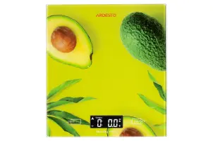 Ваги Ardesto кухонні Avocado, 5кг, AAAx2 в комплекті, скло, багатокольоровий №2