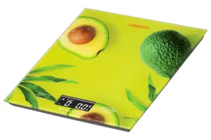 Ваги Ardesto кухонні Avocado, 5кг, AAAx2 в комплекті, скло, багатокольоровий №10