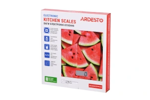 Весы Ardesto кухонные Watermelon, 5кг, AAAx2 в комплекте, стекло, многоцветный №4